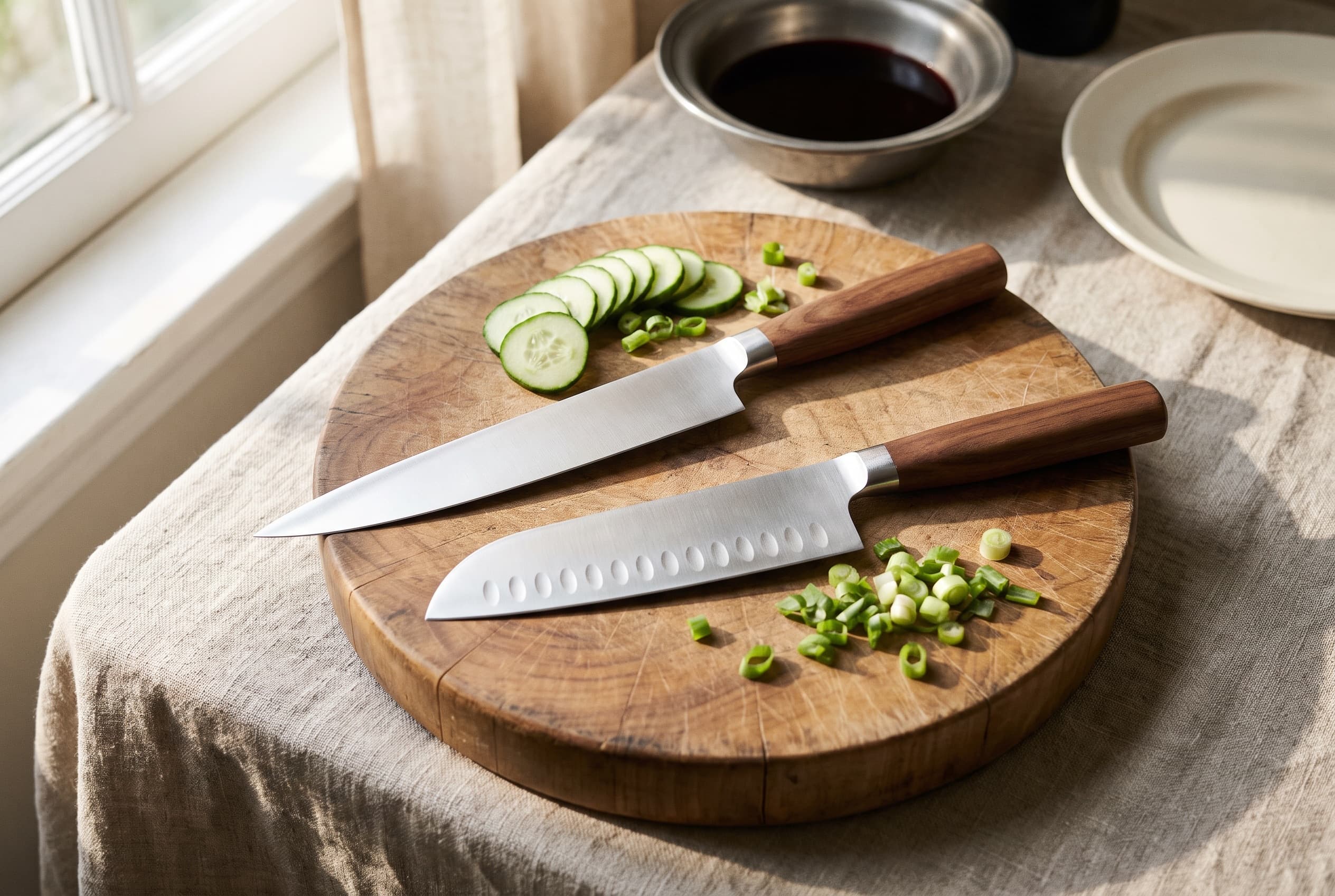 Santoku vs nakiri: the all-rounder against the vegetable knife