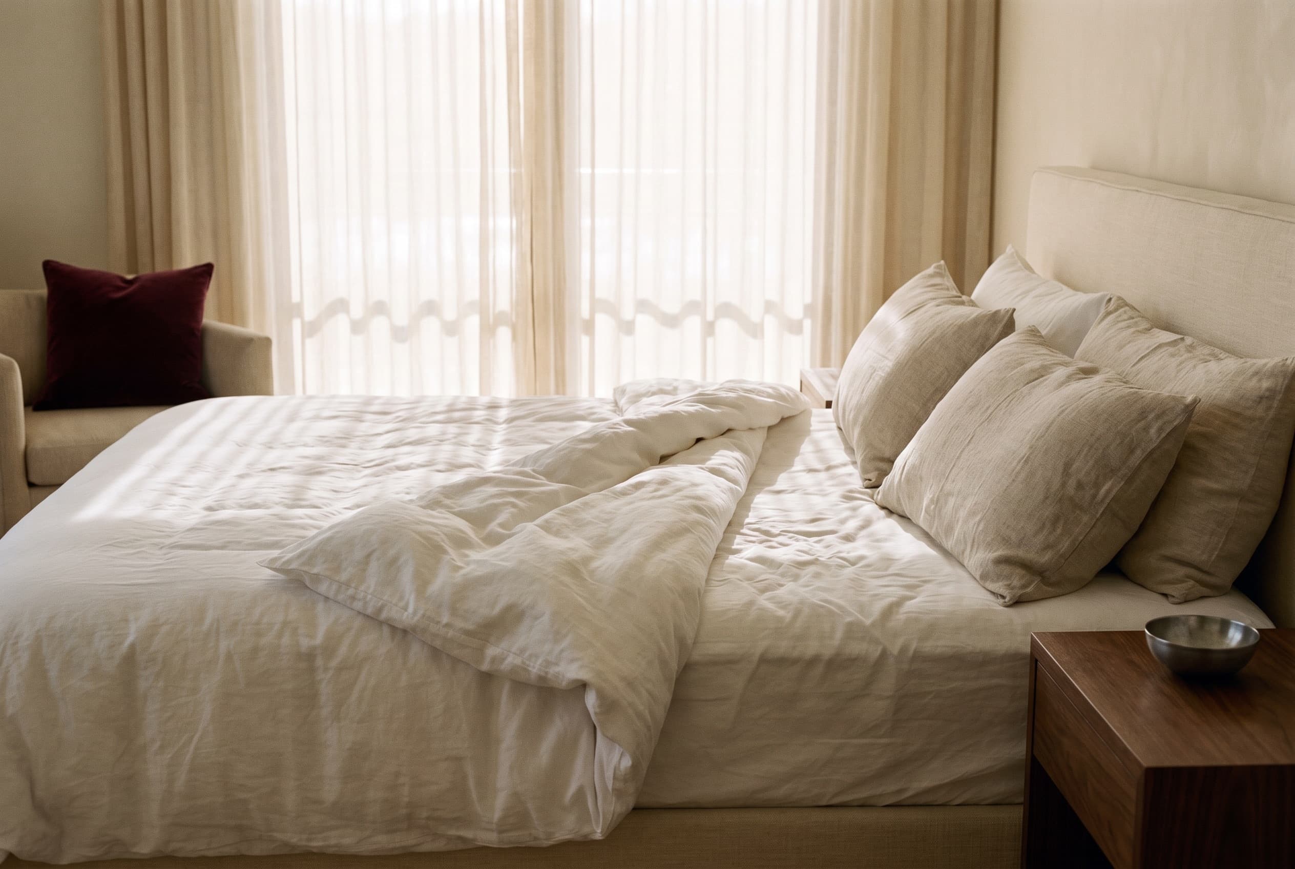 The duvet cover that does most of the work