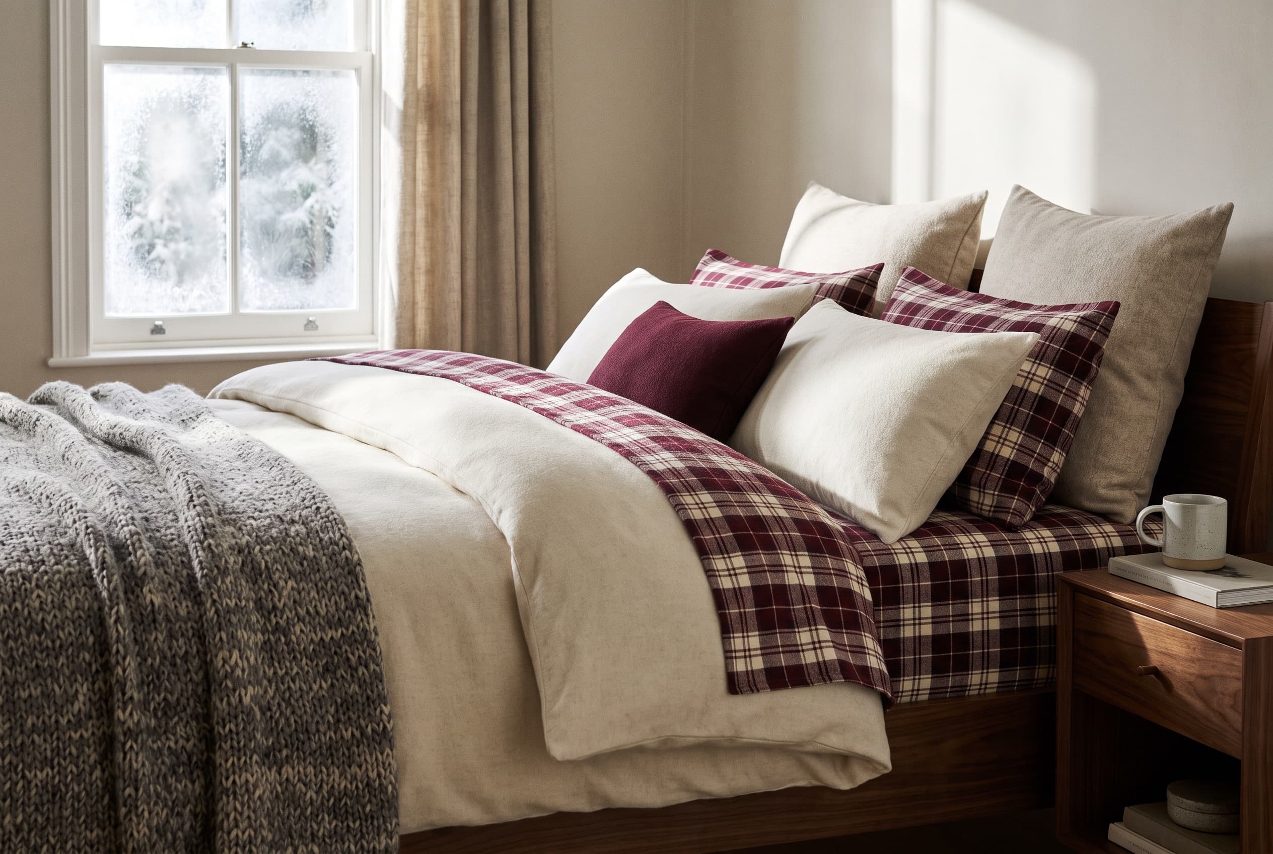 The flannel sheets for a cold house