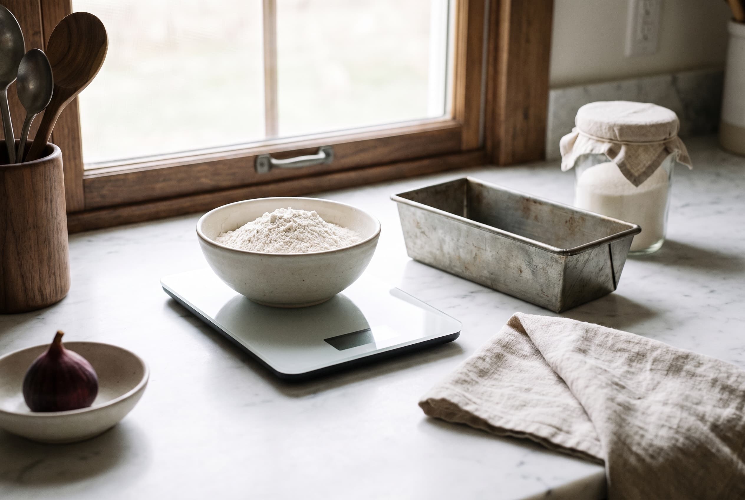 The kitchen scale for baking and for coffee