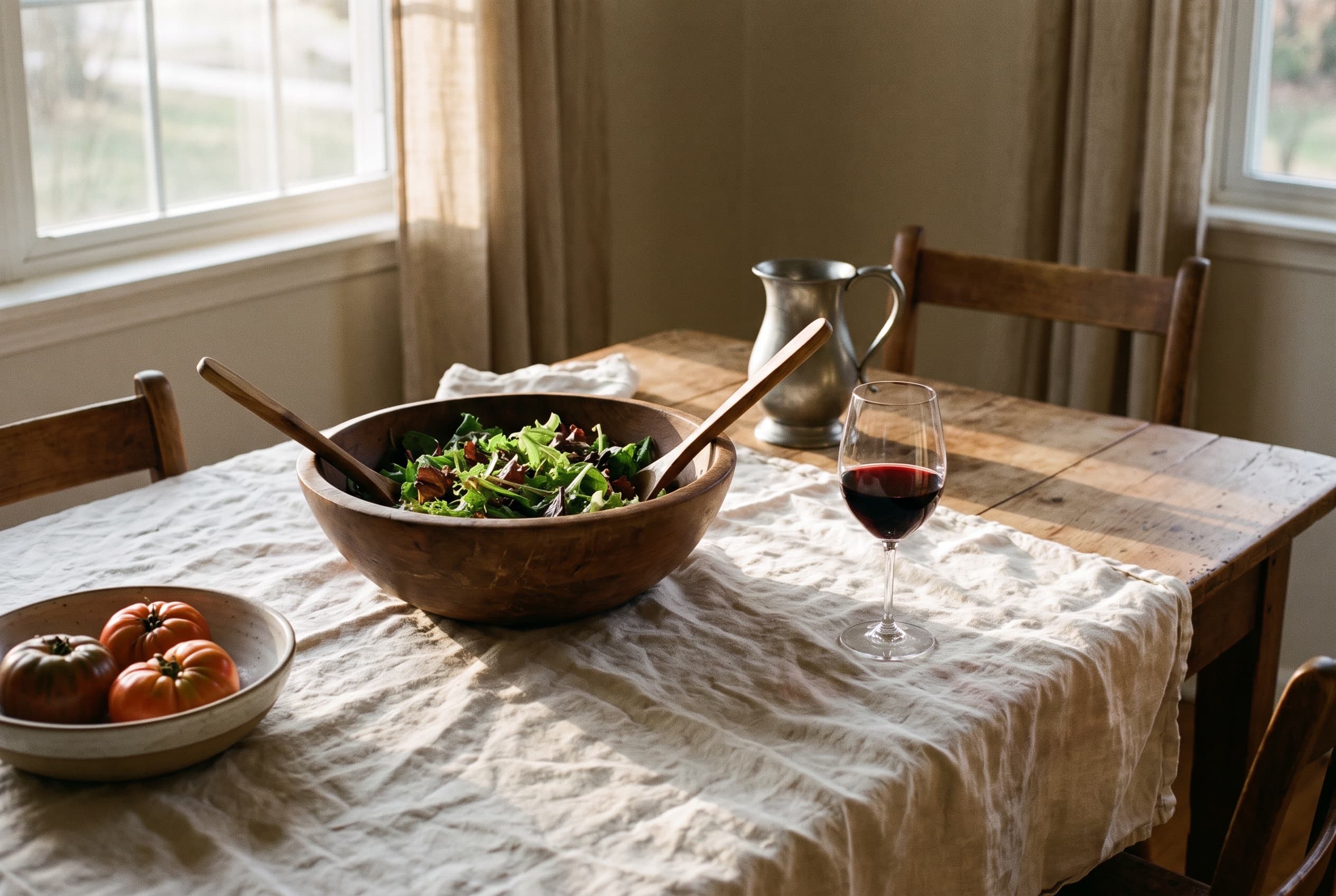 The salad bowl big enough to toss in