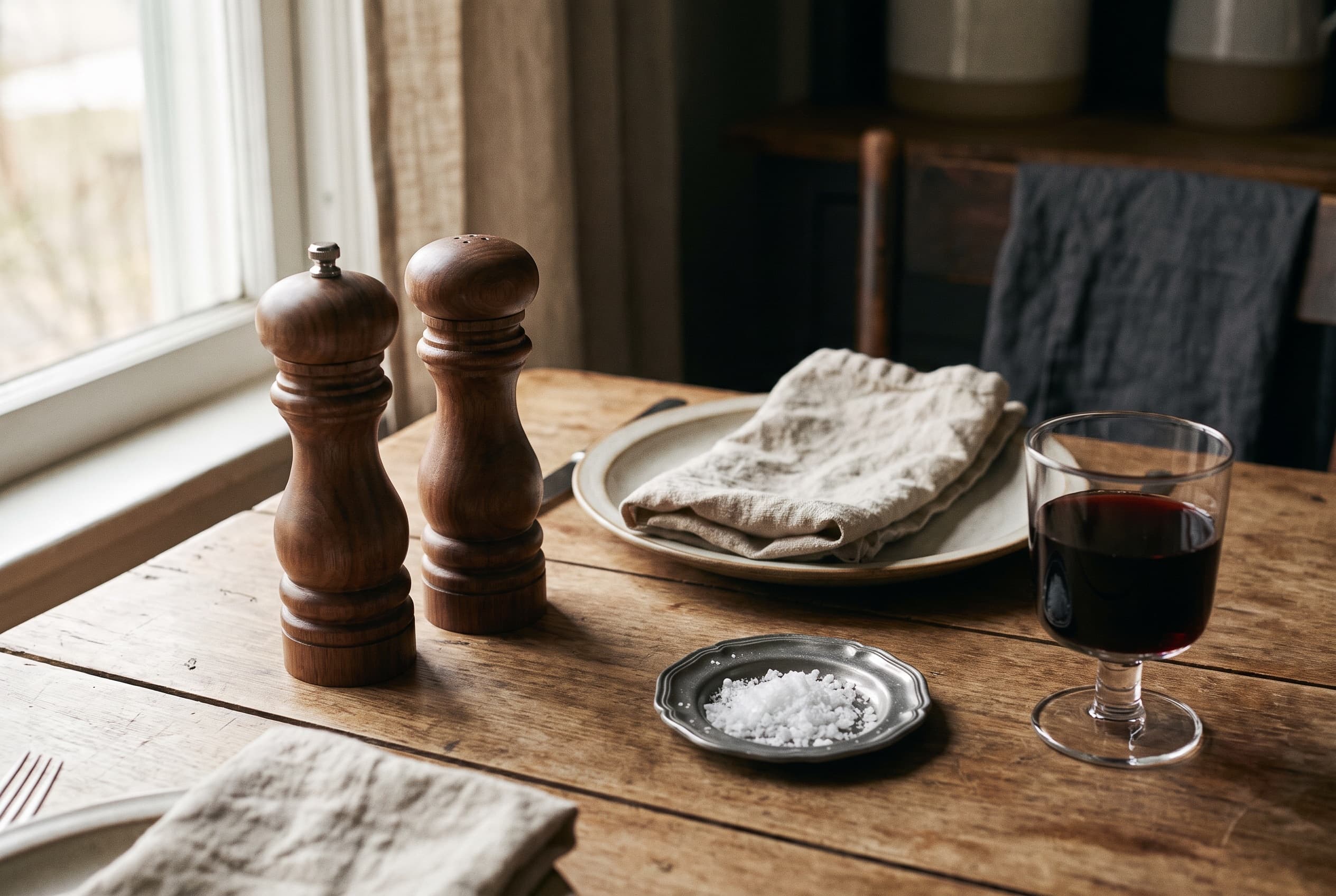 The salt and pepper mills that grind properly