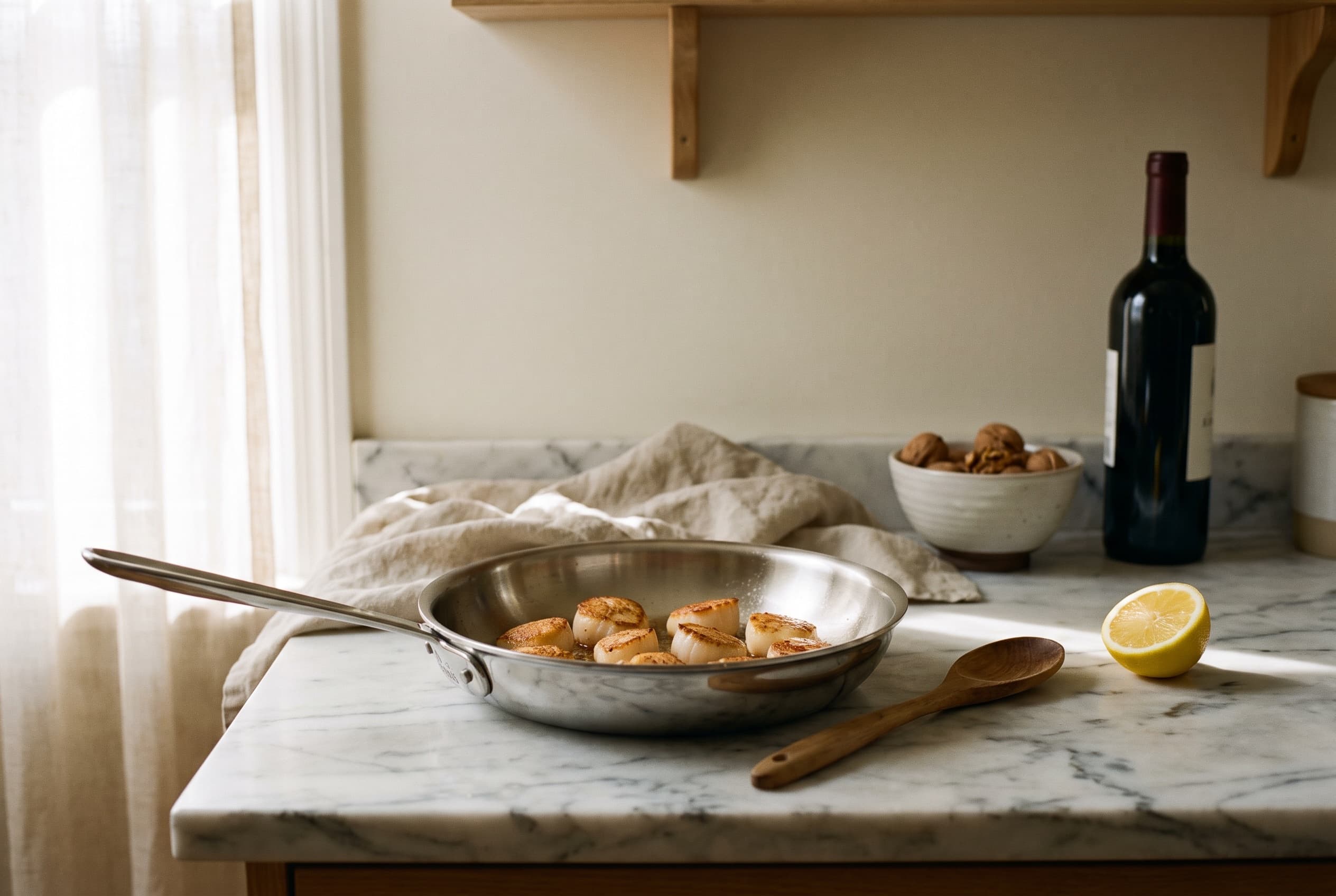 The stainless skillet that does the real cooking