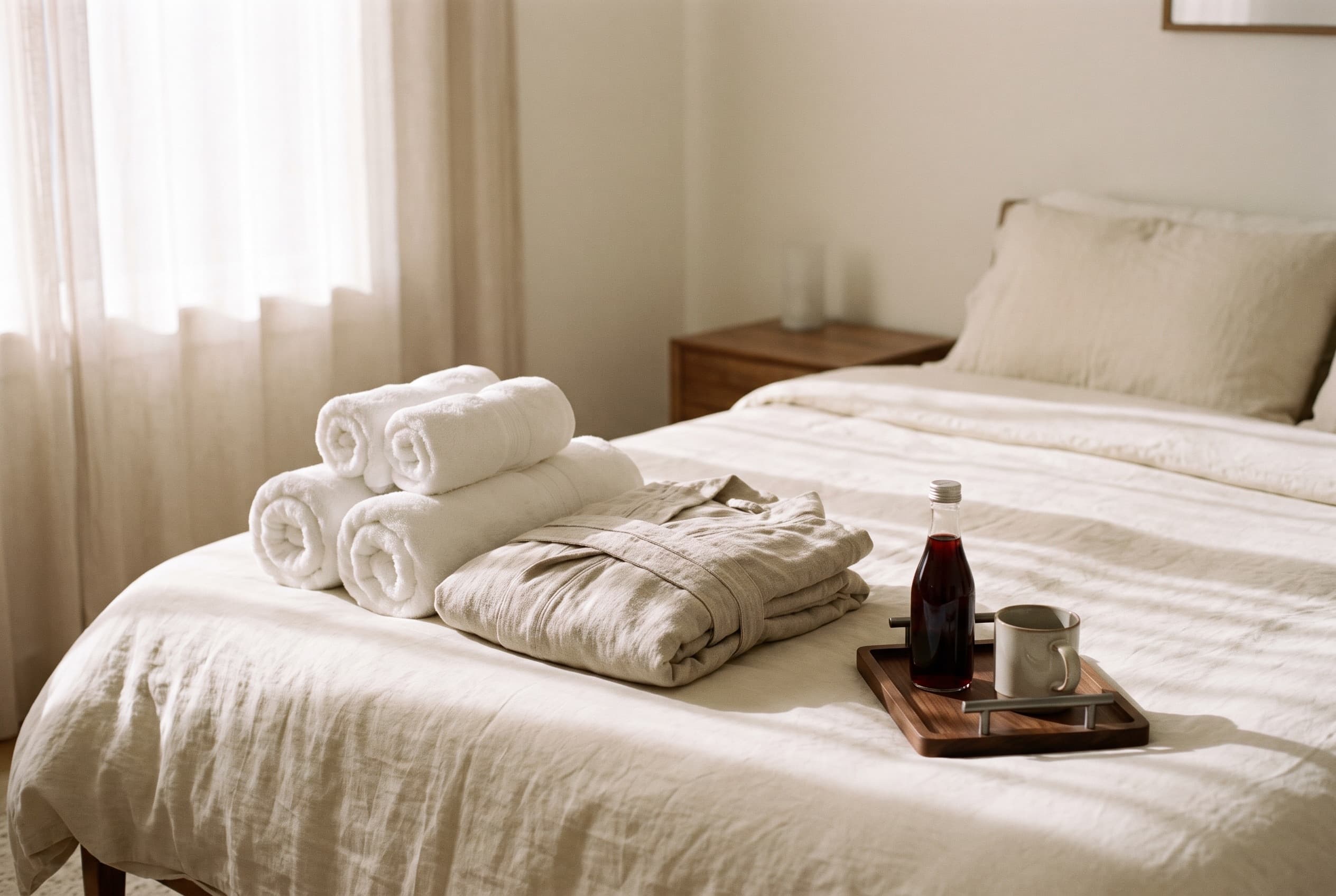 The towels for guest rooms and rentals