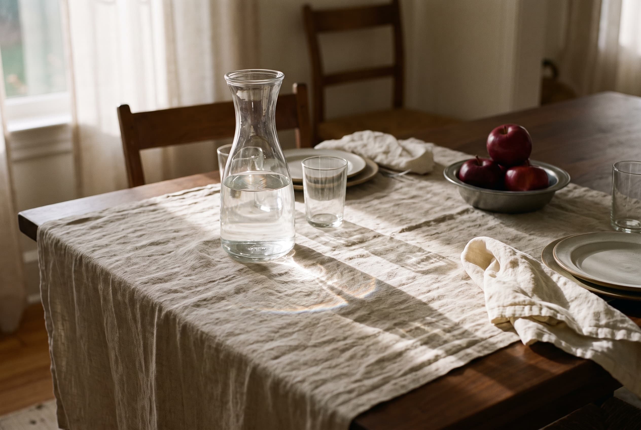 The carafe that keeps water on the table