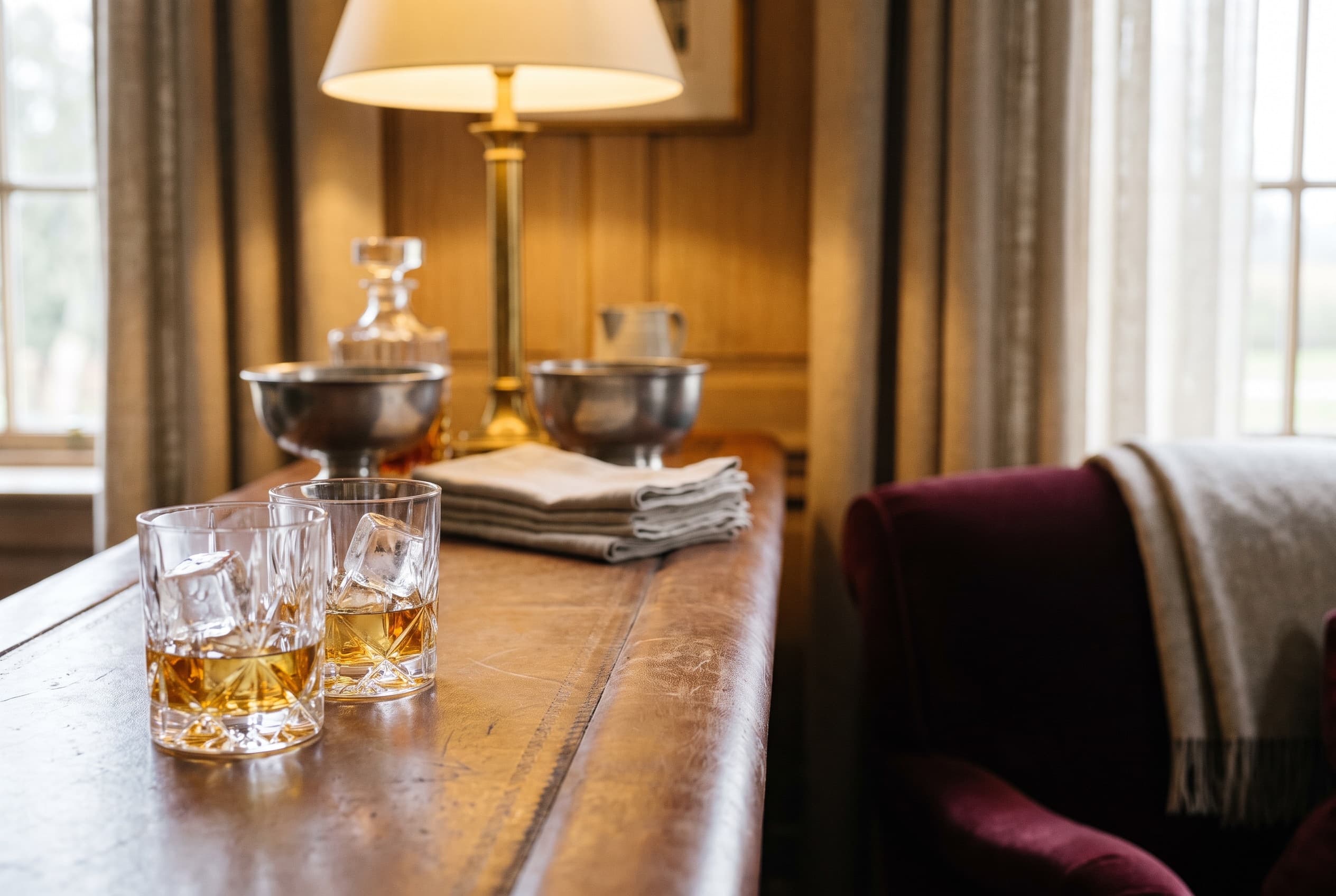 The whiskey glass, for neat pours and for ice